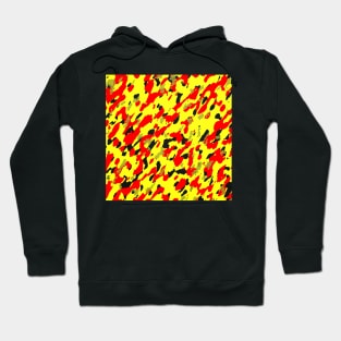 Camouflage - yellow and orange Hoodie